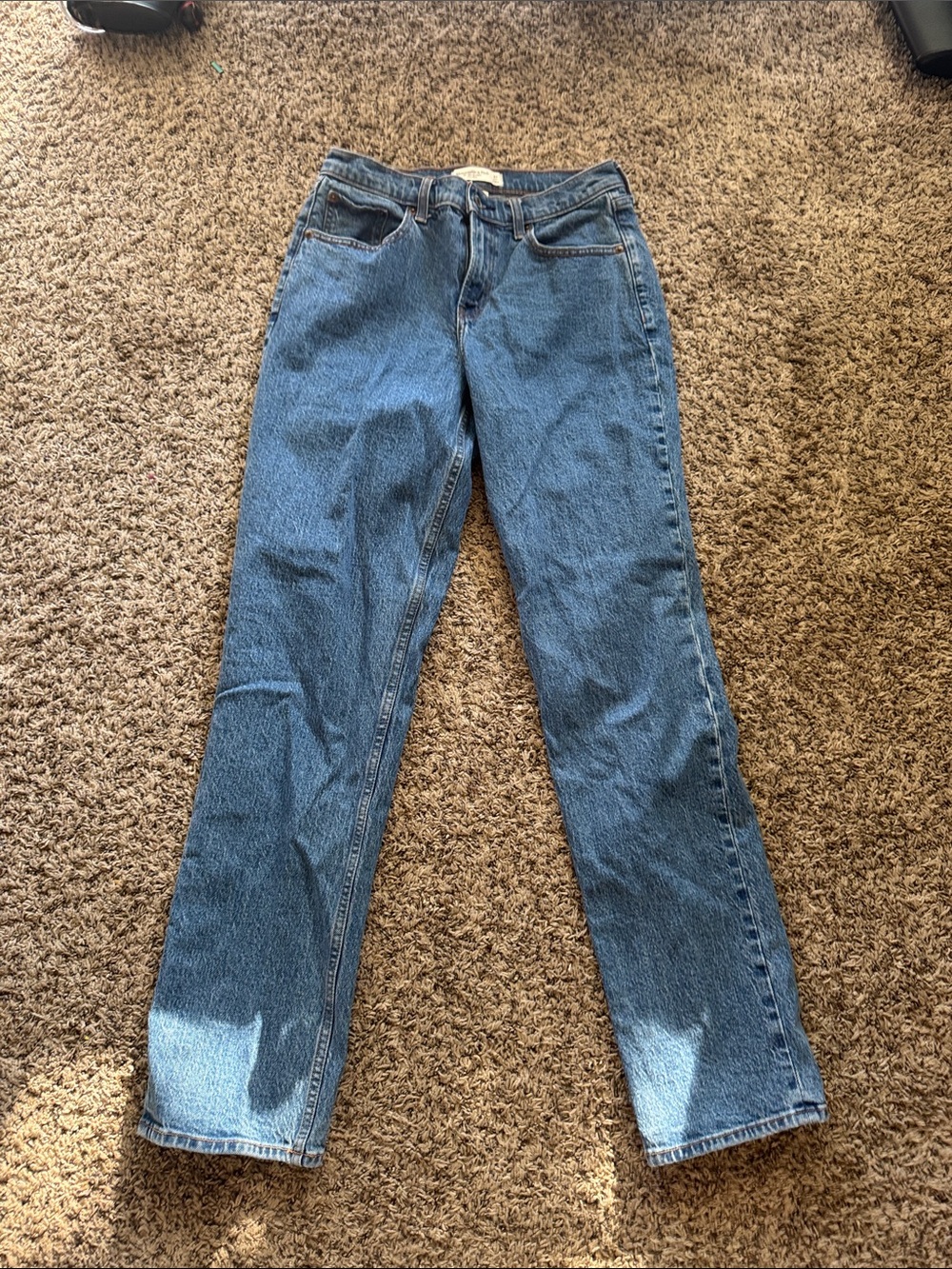 Abercrombie 90s straight mid rise jeans curve love